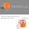 12 Pieces HalloweenOrange Tea Light Candles, Battery Operated LED Tealights, Small Pumpkins Lights, Flameless, Electric Fake Tea Candles, 1.4"x1.25"
